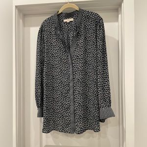 Loft plus size long sleeve blouse